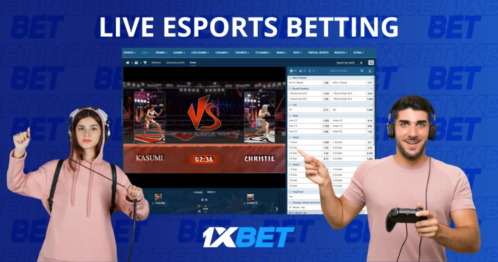 1xBet esports betting in Malaysia